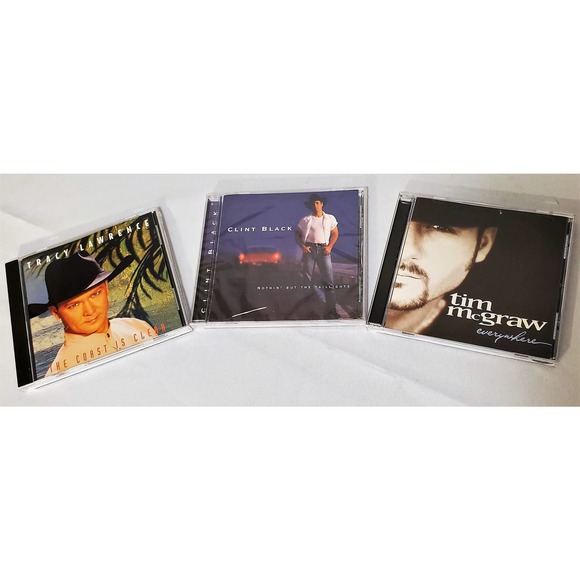 Country Music combo pack Clint Black, Tracy Lawrence, and Tim Mcgraw - Picture 1 of 9